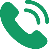 Green phone icon with signal waves